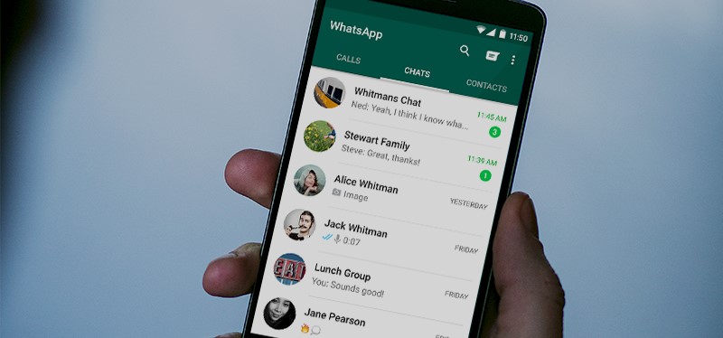 Tela inicial do Whatsapp mostrando convesas no telefone onde os contatod de lá podem virar seguidores no Instagram
