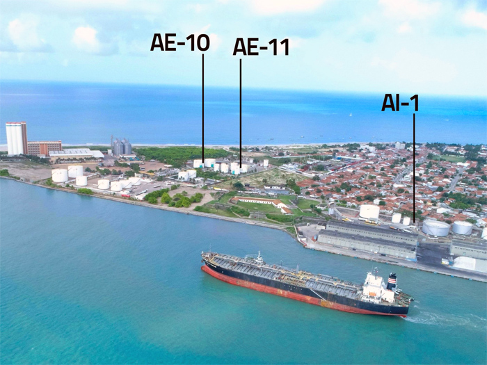 Áreas arrendadas no Porto de Cabedelo